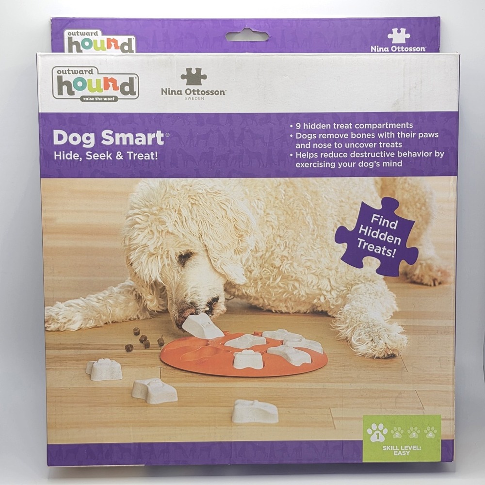 Outward Hound Dog Puzzle Game Toy Nina Ottosson Dog Smart Easy Interactive Treat